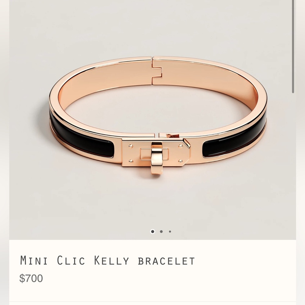 Kelly bracelet size PM with rose gold hardware - Picture 1 of 5